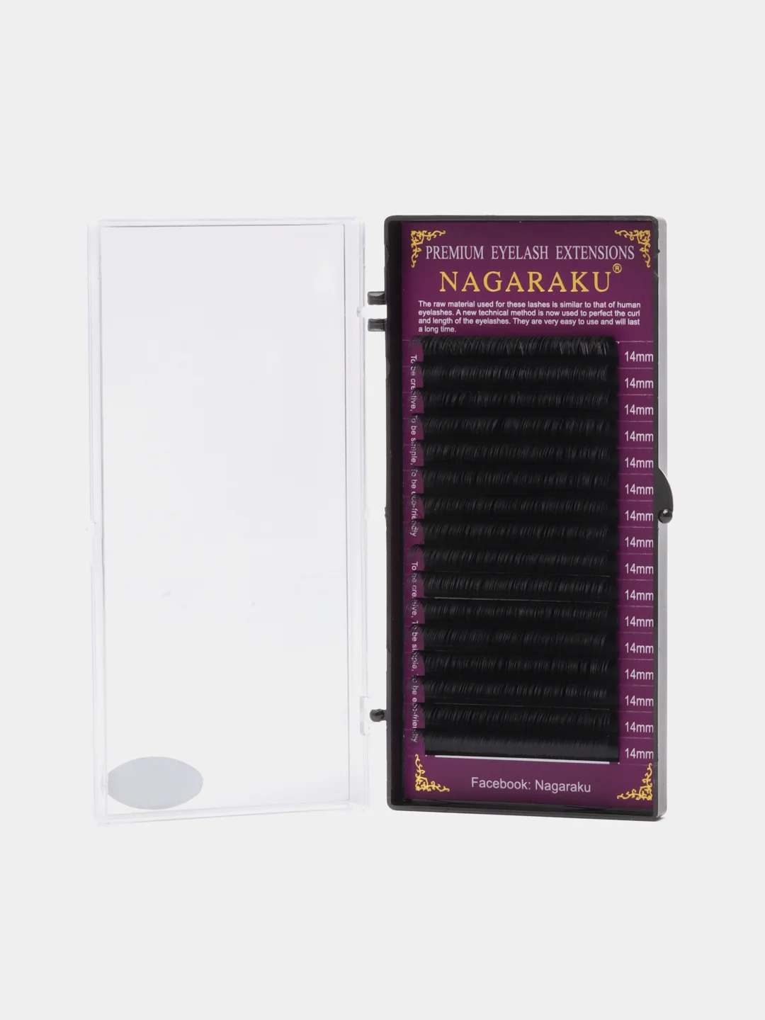 Ресницы для наращивания Nagaraku, 16 штук в палетке