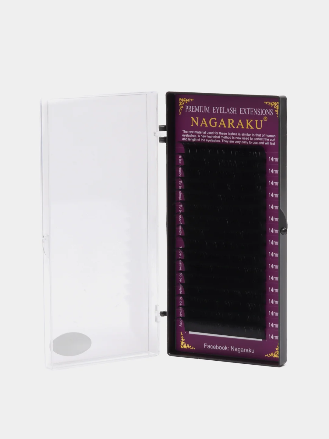 Ресницы для наращивания Nagaraku, 16 штук в палетке
