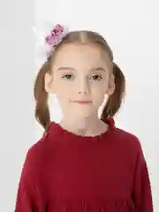 Белый корона-заколка на голову