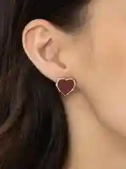 Багровый серьги женские, кольца, гвоздики