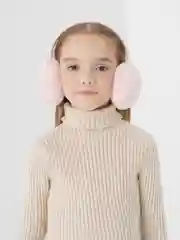 Коричневый меховые наушники