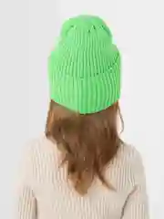 Зеленый шапка детская, на флисе