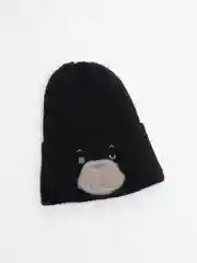 Черный шапка детская, на флисе