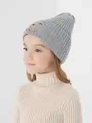 Серый шапка детская, на флисе