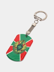 Брелок для ключей жетон "Пограничная служба. Граница на замке" подарок на 23 февраля
