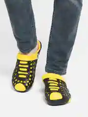 Желтый сабо мужские, сабо женские IZI, размеры 39-43