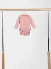 Коралловый боди с длинным рукавом для новорожденных