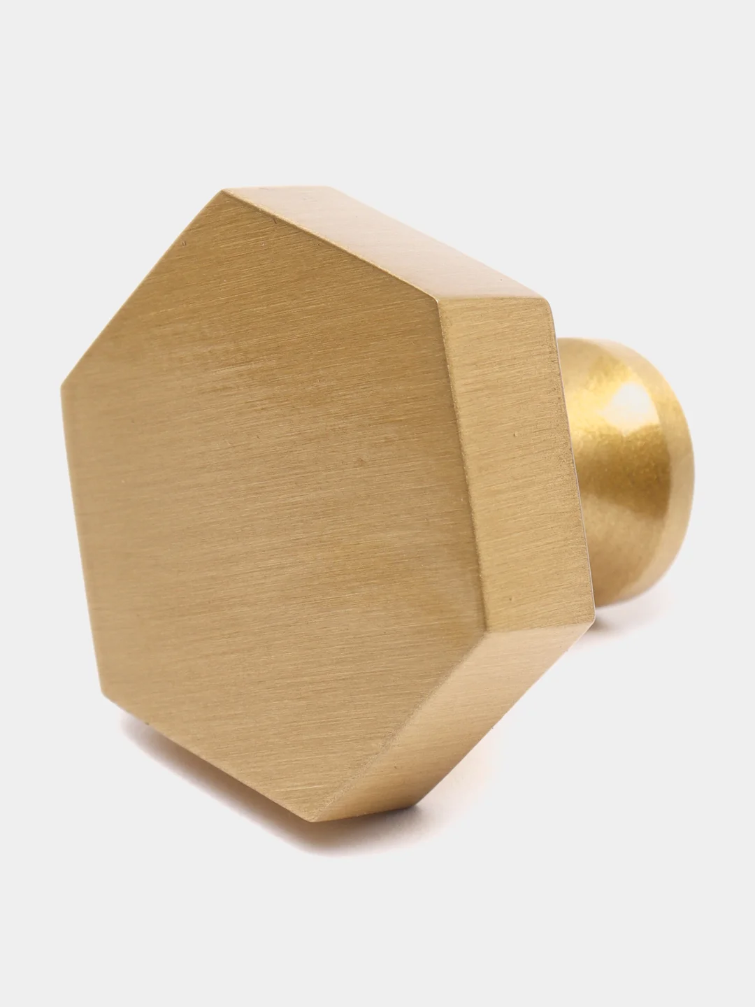 Мебельная ручка шестигранная латунная, 25x25 мм, 30x25 мм