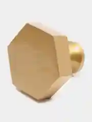 Мебельная ручка шестигранная латунная, 25x25 мм, 30x25 мм