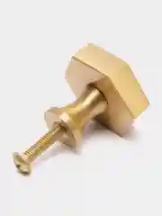 Мебельная ручка шестигранная латунная, 25x25 мм, 30x25 мм