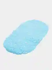 Голубой коврик резиновый для ванной комнаты