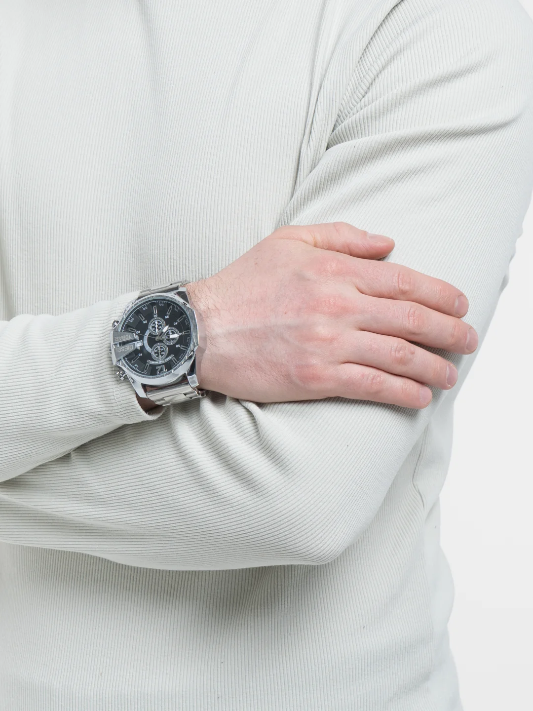 Индиго часы Diesel Mega Chief DZ4318 с хронографом