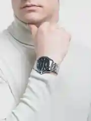 Серебряный часы мужские