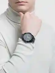 Черный часы мужские