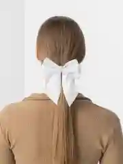 Белый бант для волос