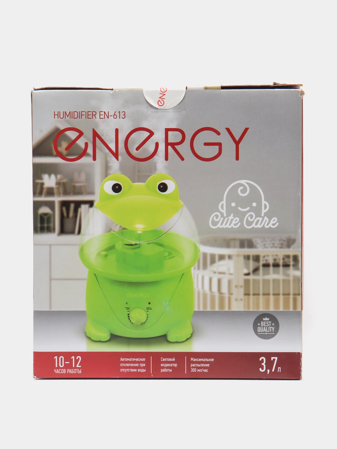 Увлажнитель воздуха ENERGY EN-613, ультразвуковой, 25 Вт, 3.7 л, 25 м2, зеленый
