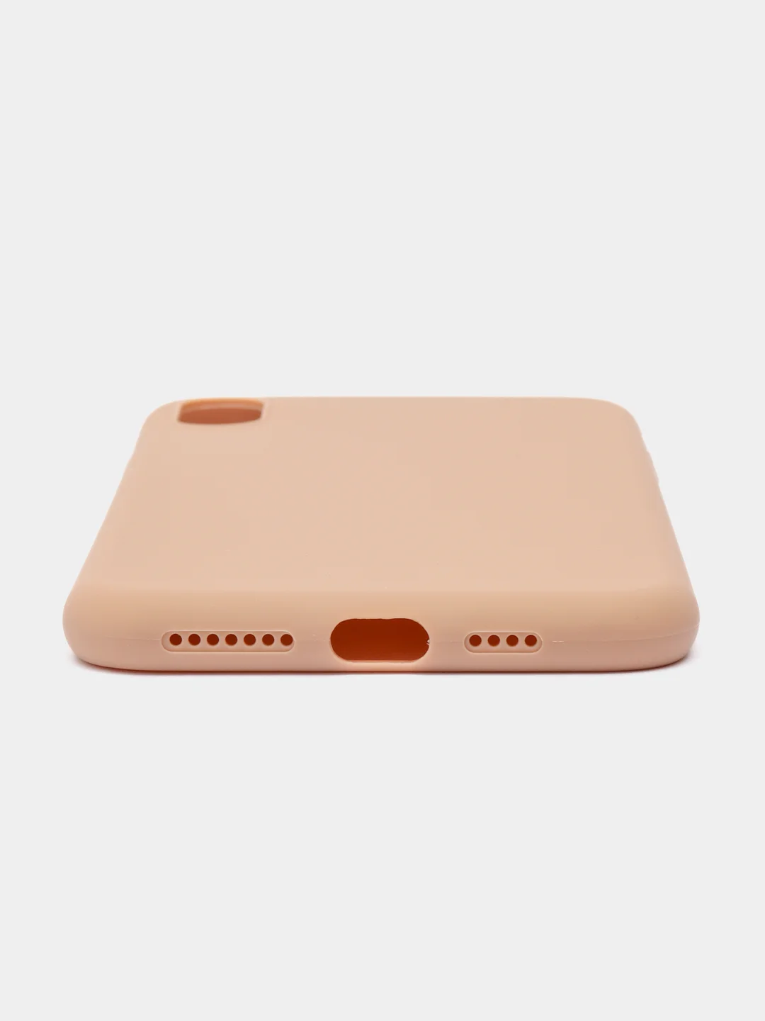 Бежевый чехол для iPhone XS Max, силиконовый, 14 цветов