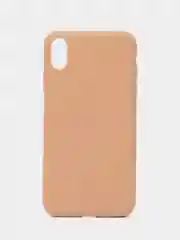 Бежевый чехол для iPhone XS Max, силиконовый, 14 цветов