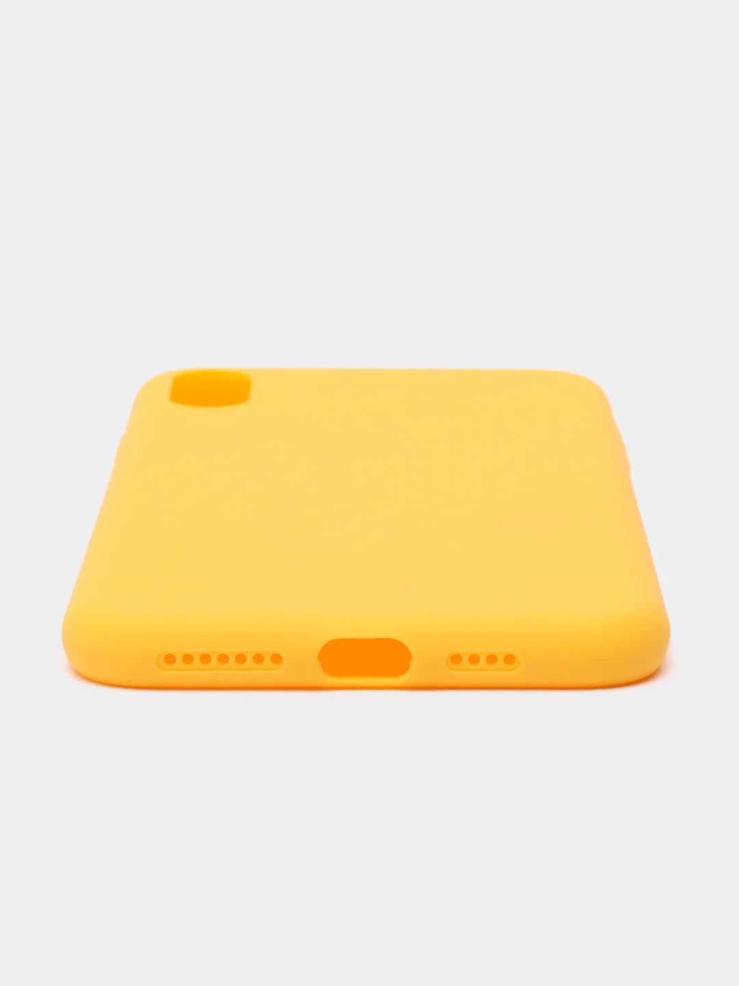 Желтый чехол для iPhone XS Max, силиконовый, 14 цветов