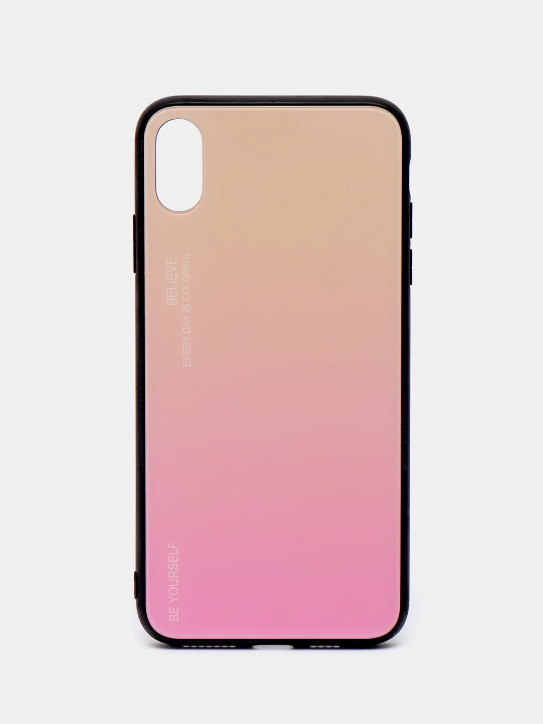 Розовый чехол для iPhone XS Max, из закалённого стекла, 7 цветов