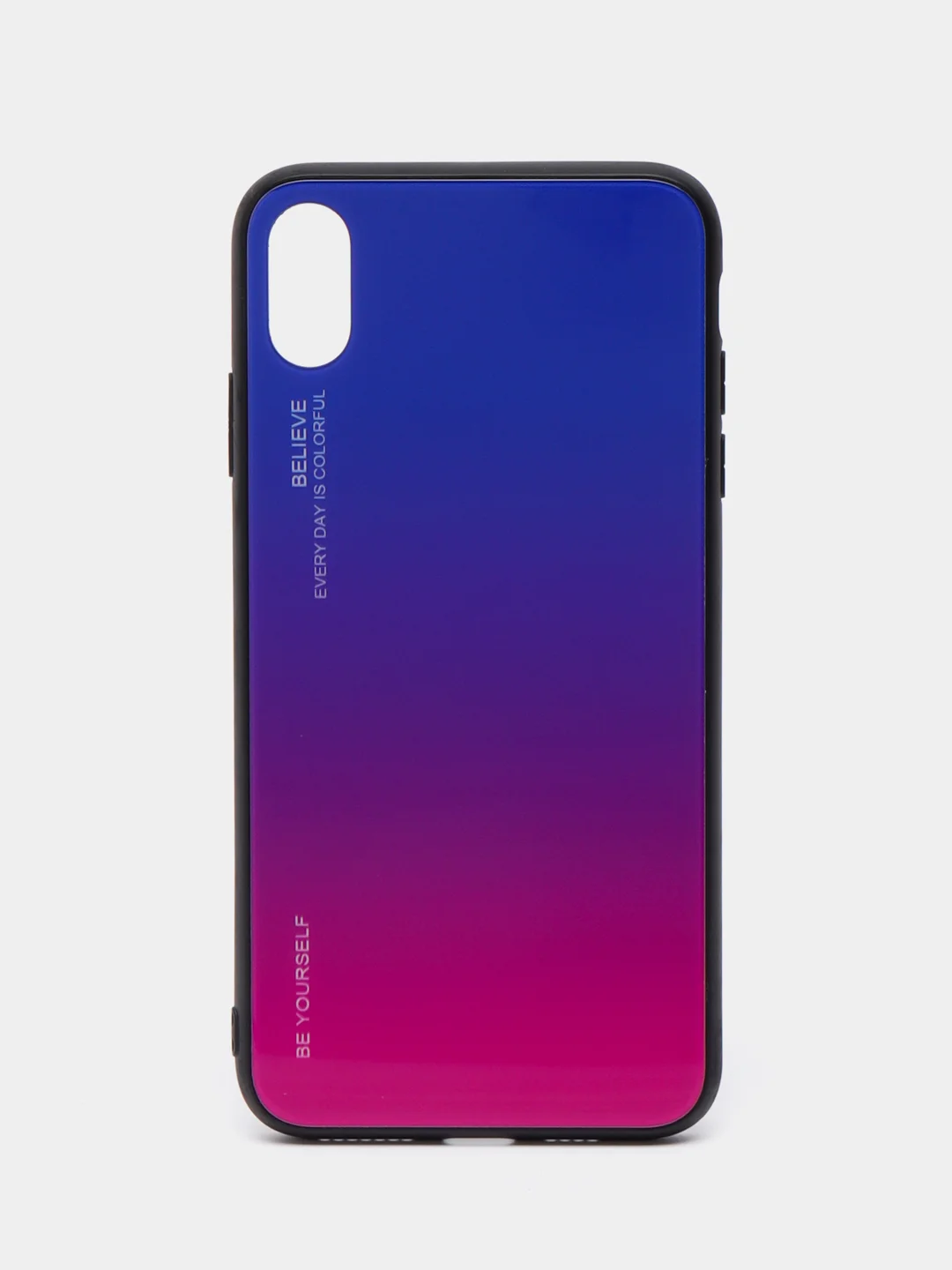 Фуксия чехол для iPhone XS Max, из закалённого стекла, 7 цветов