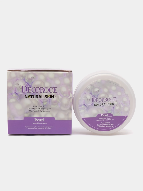 Питательный крем для лица тела с экстрактом жемчуга Deoproce Pearl Nourishing Cream 100 мл