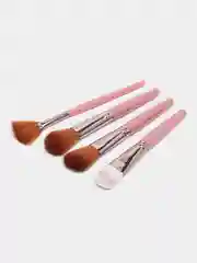 Розовый набор кистей для макияжа Professional MAANGE 18 штук, 9 цветов