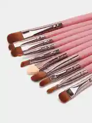 Розовый набор кистей для макияжа Professional MAANGE 18 штук, 9 цветов