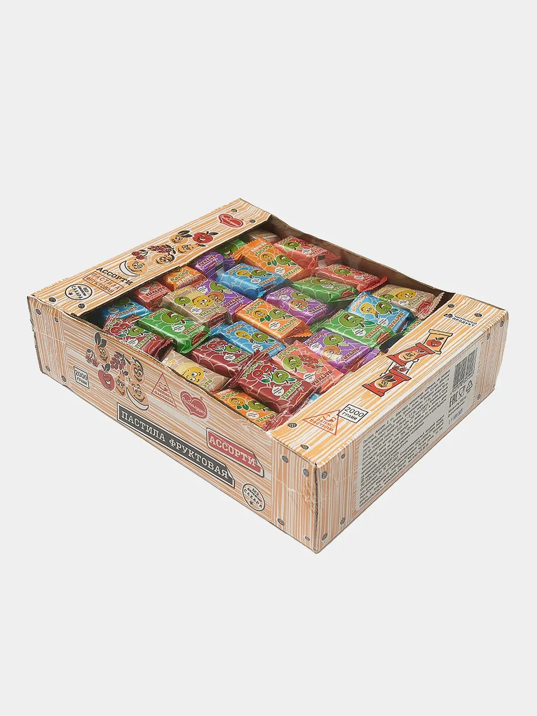 Пастила фруктовая Пастилушка Ассорти, 7 вкусов, без сахара, 2 кг
