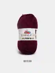 Тёмно-бордовый пряжа плюшевая Himalaya Dolphin Baby, полиэстер, 100 г, 120 м
