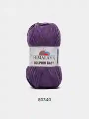 Фиолетовый пряжа плюшевая Himalaya Dolphin Baby, полиэстер, 100 г, 120 м