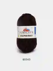 Шоколадный пряжа плюшевая Himalaya Dolphin Baby, полиэстер, 100 г, 120 м