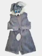 Белый карнавальный костюм Зайчик