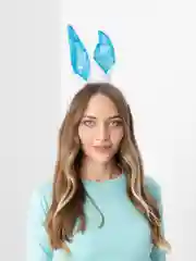 Голубой мягкие ободки для детей и взрослых, новогодние