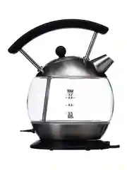 Серебряный чайник электрический Harper HWK-GM01 стеклянный, с подсветкой, защита от перегрева, 1,7л,