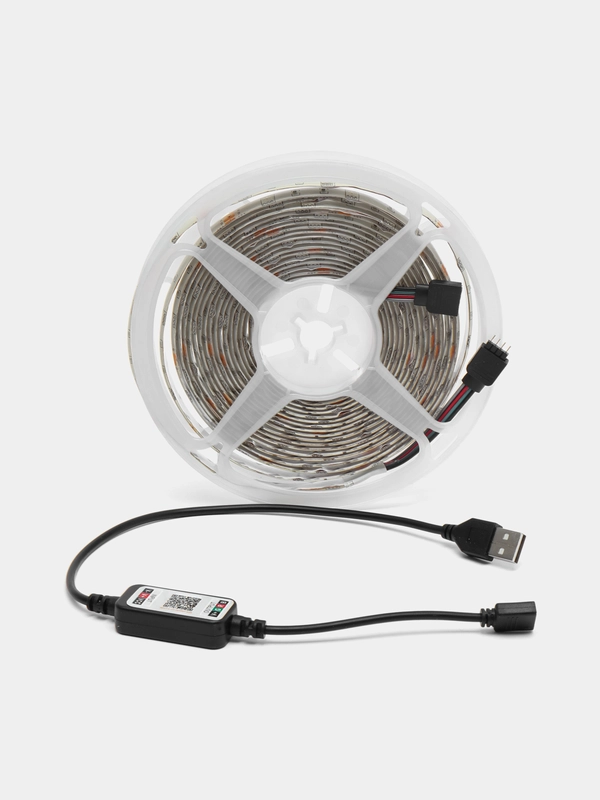 Светодиодная лента RGB, цветная, Bluetooth, 5 метров