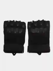 Черный перчатки тактические, защитные без пальцев M L XL