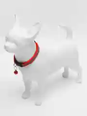 Красный ошейник светоотражающий для кошек и собак мелких пород с колокольчиком