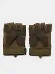 Оливковый перчатки тактические, защитные без пальцев M L XL