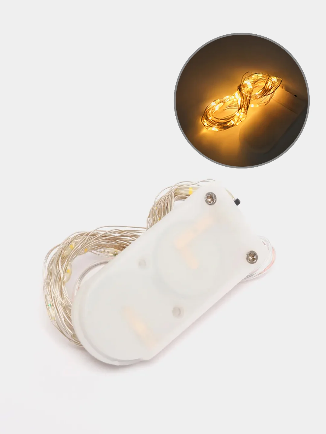 Желтый светодиодная новогодняя LED-гирлянда, проволока для украшения интерьера