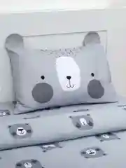 Постельное белье "Этель" 1,5 сп Gray bear 143х215 см, 150х214 см, 50х70 см -1 шт