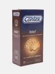 Contex Relief Презервативы с 6 ребрами и с 6 точками, 12шт