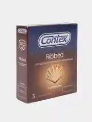 CONTEX №3 Ribbed Презервативы  с рёбрами ( с ребристой структурой) 3 шт