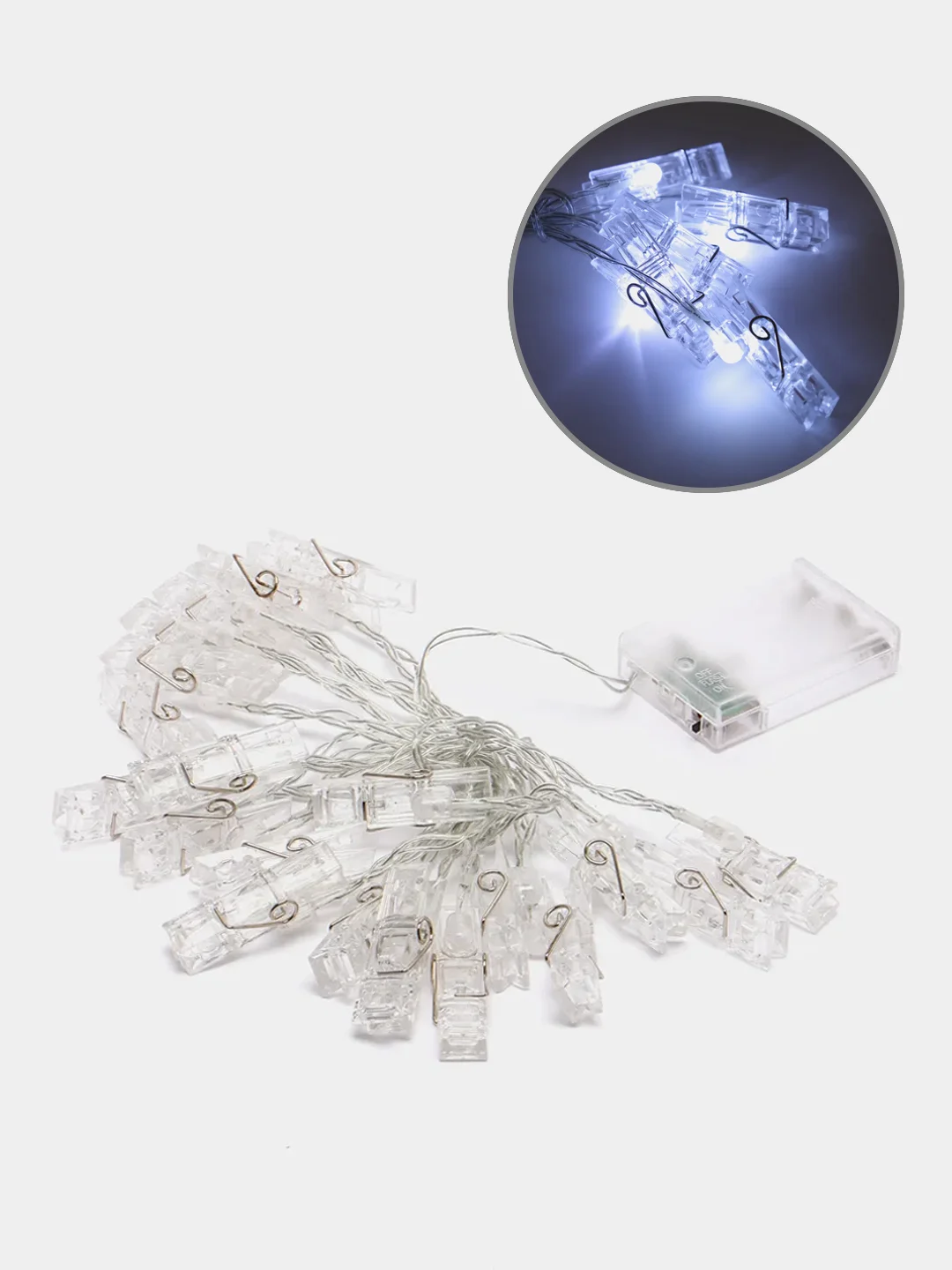 Белый led гирлянда, светодиодная