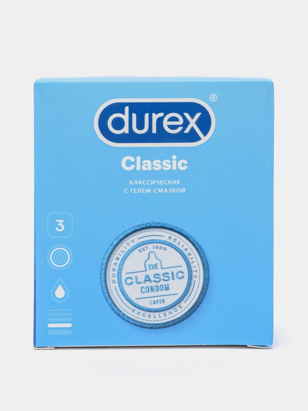 Durex Classic Классические презервативы, 3шт