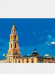 Картина по номерам на холсте с подрамником 50 х 40 см "Церковь Иоанна Богослова"