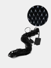 Гирлянда "Сеть", 1.6, IP20, тёмная нить, 144 LED, свечение белое, 8 режимов, 220 В