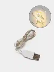 Гирлянда светодиодная USB, гибкая нить Роса