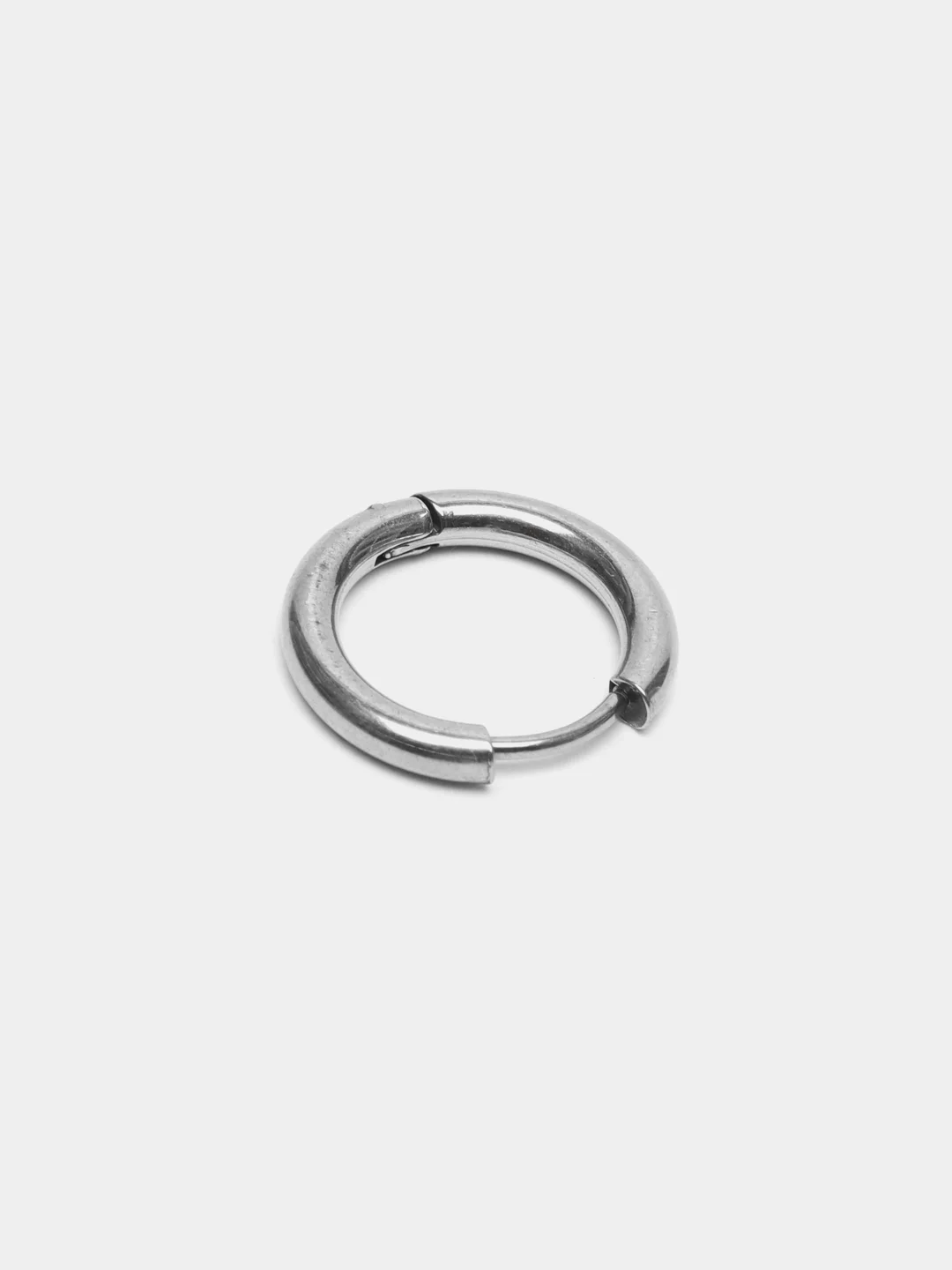 Серебряный серьга-кольцо из медицинской стали, мужская, 8 мм, 12 мм, 14 мм, 1 штука