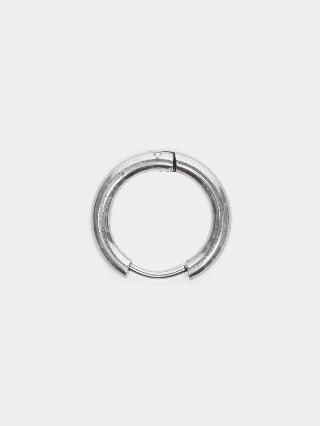 Серебряный серьга-кольцо из медицинской стали, мужская, 8 мм, 12 мм, 14 мм, 1 штука